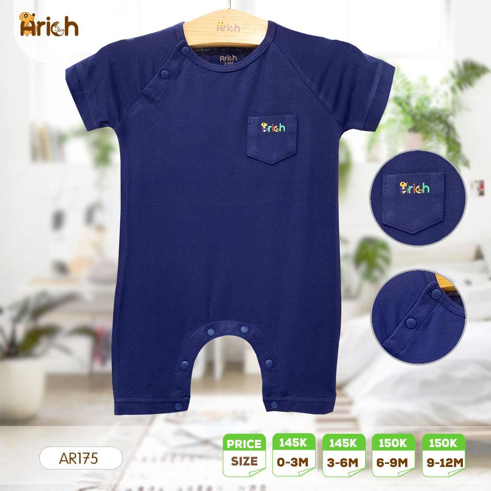 [Mã SKAMCLU8 giảm 10% cho đơn từ 100K] Body cộc trơn 0-12M SỢI TRE Arich