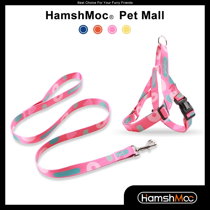 HamshMoc Bộ Dây Dắt Thú Cưng Đi Dạo Bằng Nylon Chắc Bền