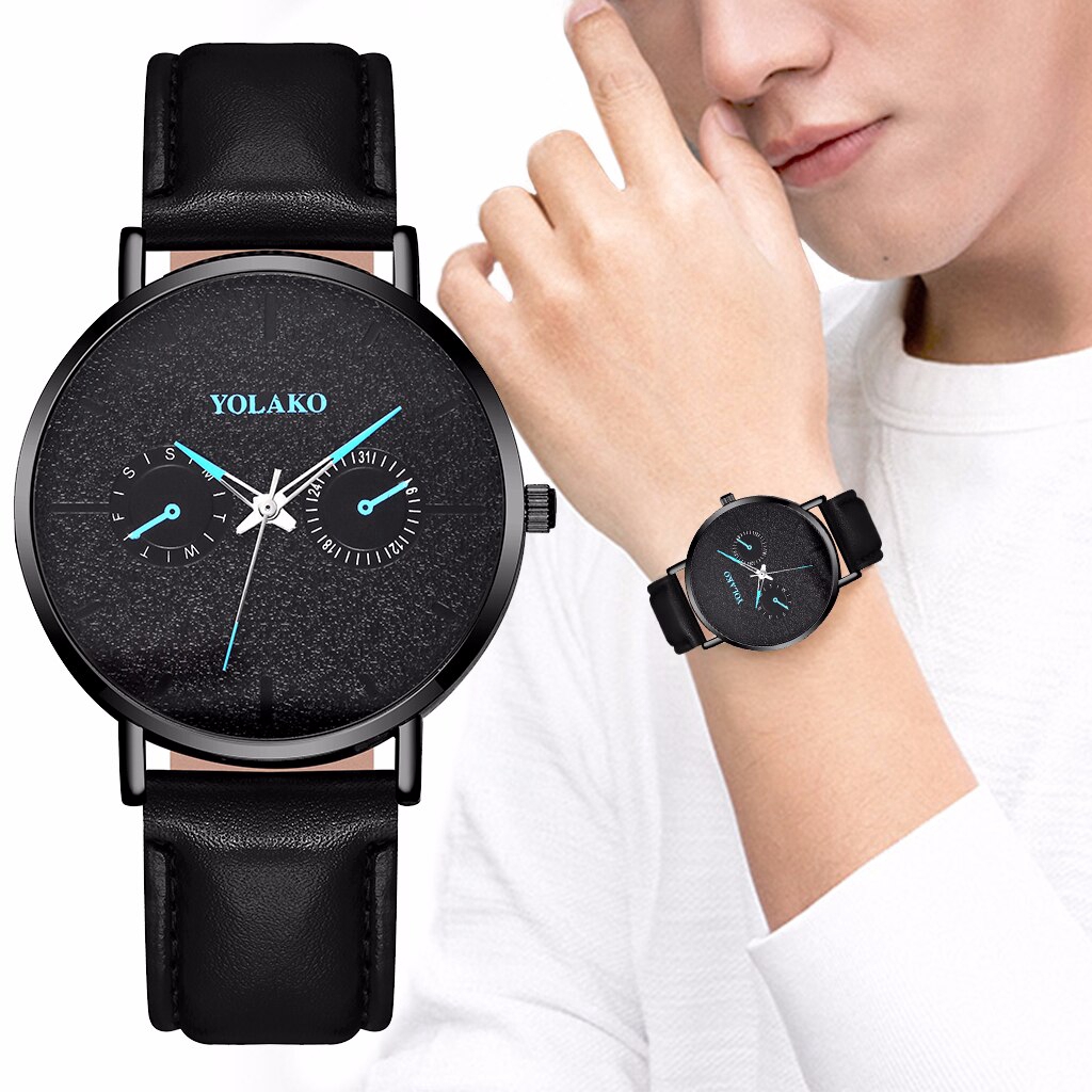 Hot Sale🔥Men Leather Strap Business Watch Luxury Male Sports Wristwatch