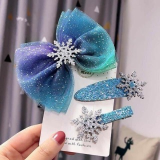 ❄️ SET KẸP TÓC ELSA CHO BÉ ❄️ MonMiBaby