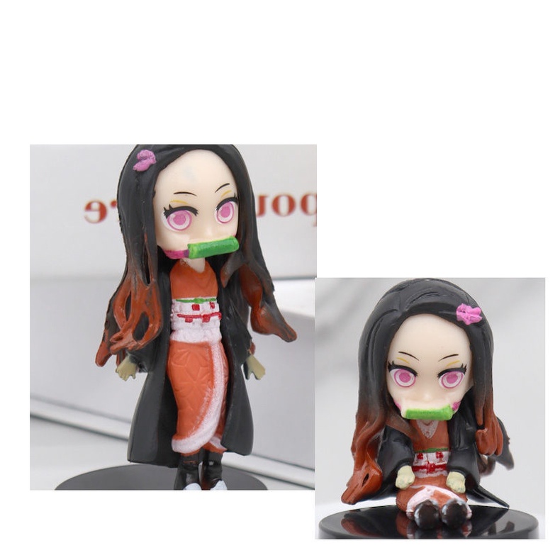 [ 7cm ] Set tượng 6 nhân vật Thanh Gươm Diệt Qủy không hộp mẫu 3 - KNY - Baystore