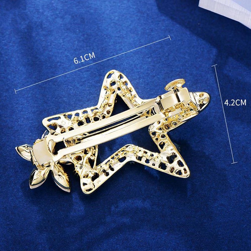 Kẹp tóc hình ngôi sao / bông hoa dễ thương phong cách Hàn Quốc cho nữ