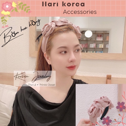 Bờm hoa hồng / Băng đô hoa hồng , phụ kiện tóc xinh đẹp quyến rũ - Hari Korea Accessories