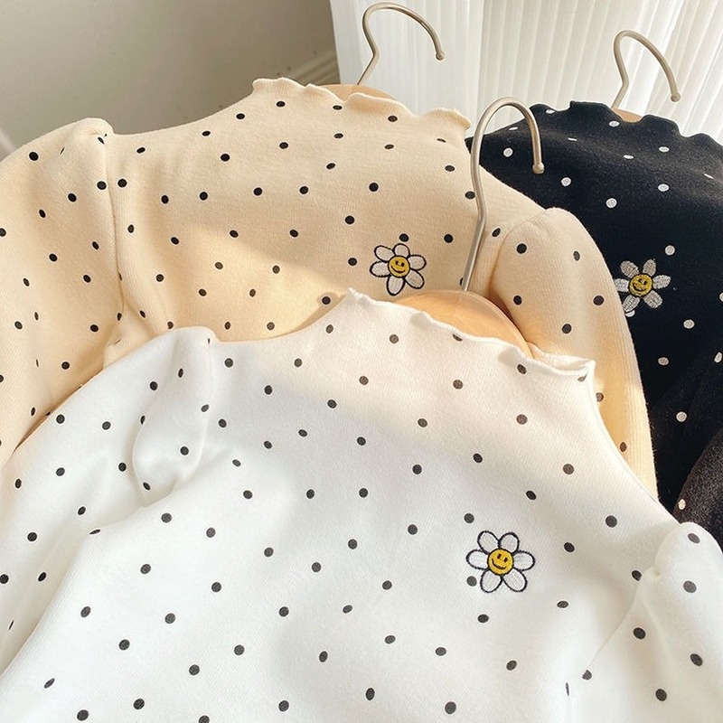 Áo Len Cổ Lọ Ấm Áp Thoải Mái Cho Bé Gái Mùa Thu