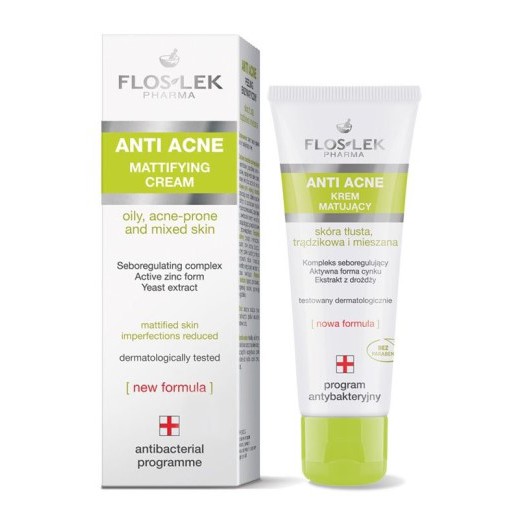 Kem kiểm soát dầu và điều tiết nhờn Floslek Anti Acne Mattifying Cream 50ml