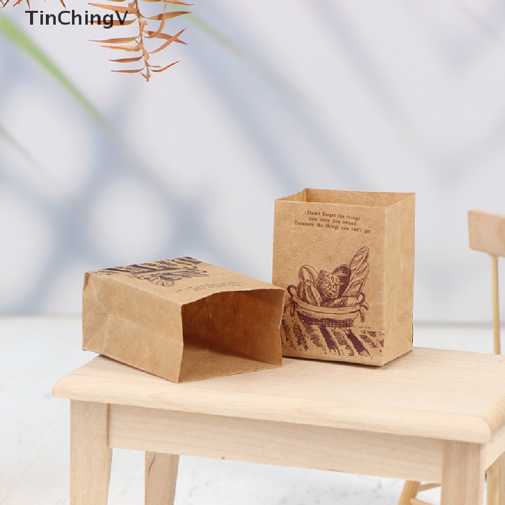 1 Túi Giấy Kraft Đựng Bánh Mì Trang Trí Nhà Búp Bê
