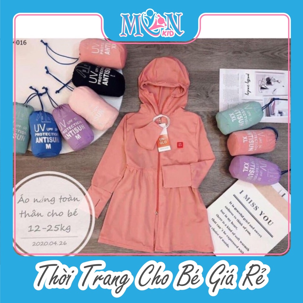 Áo chống nắng tặng kèm khẩu trang yt cho bé monmokid Monmonkid