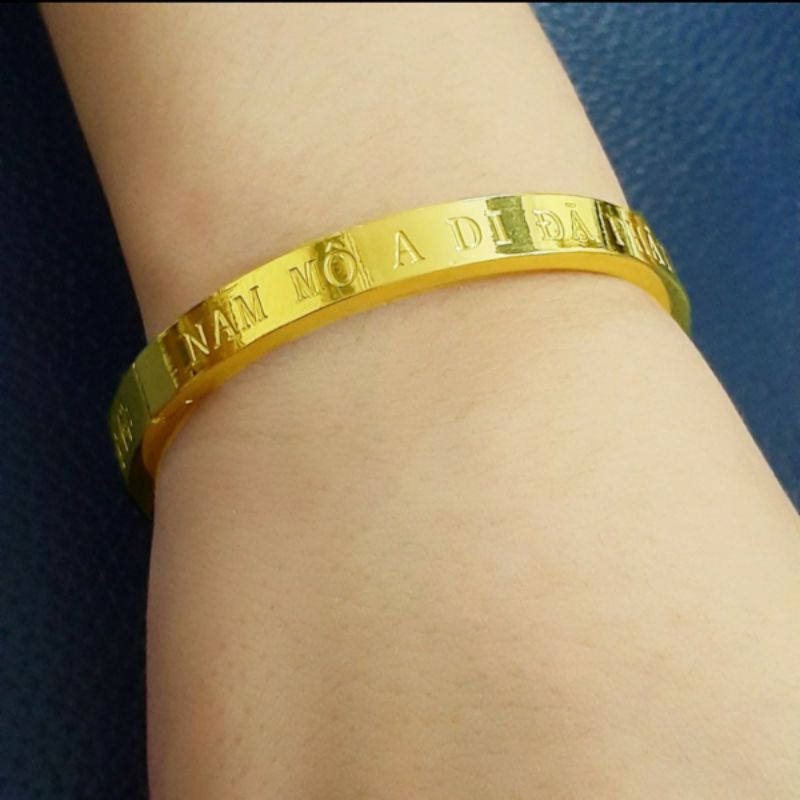 Vòng đeo tay NAM MÔ A DI ĐÀ PHẬT ib chọn size