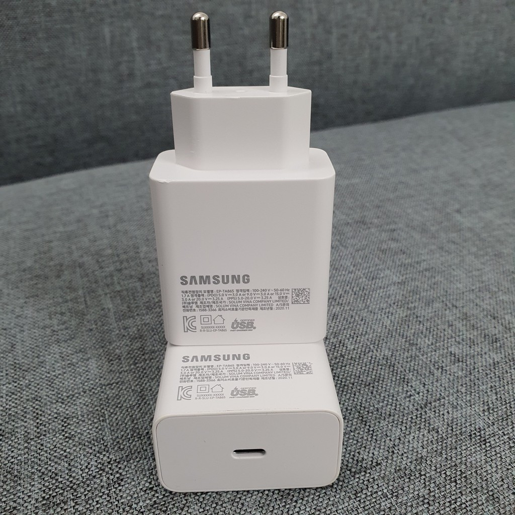 Bộ Sạc Siêu Nhanh 65W Samsung Chính Hãng Cho S21, Đời Mới Nhất 2021, Bảo Hành 12 Tháng