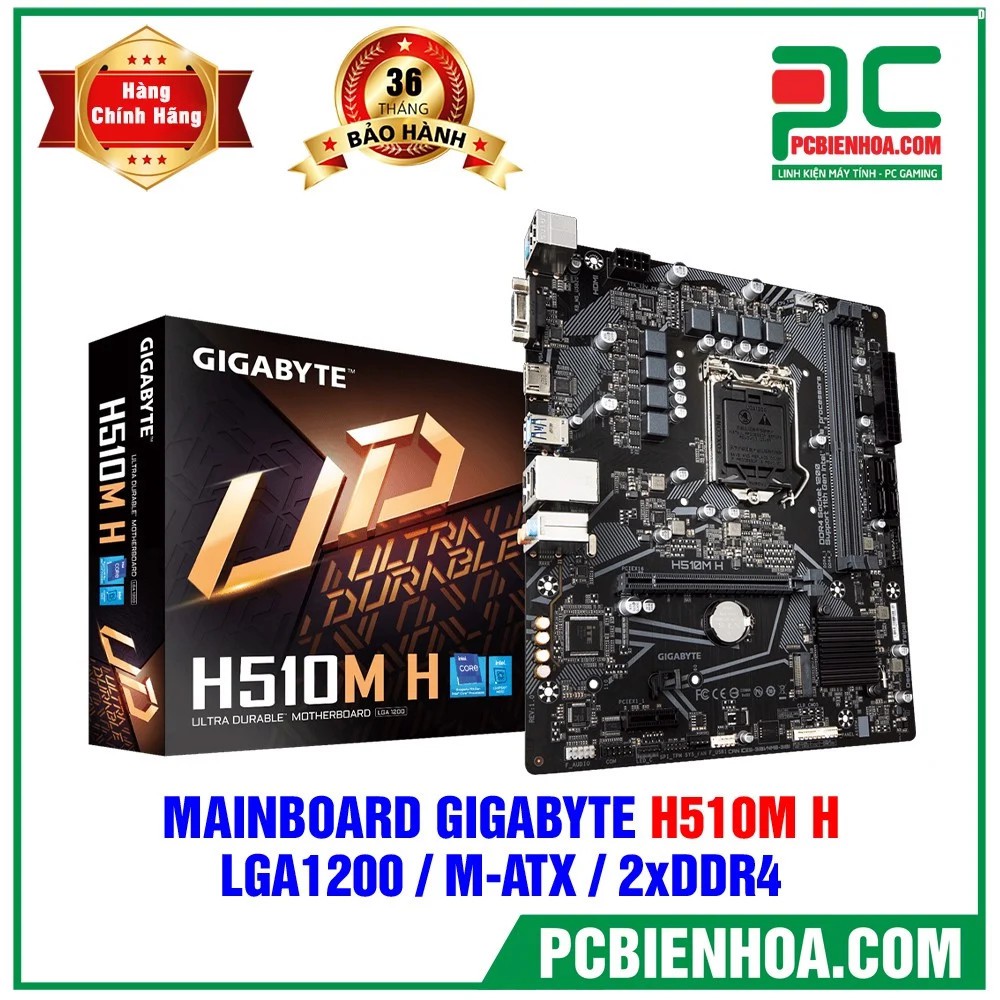 MAINBOARD GIGABYTE H510M H ( LGA1200 / MATX / 2XDDR4 )