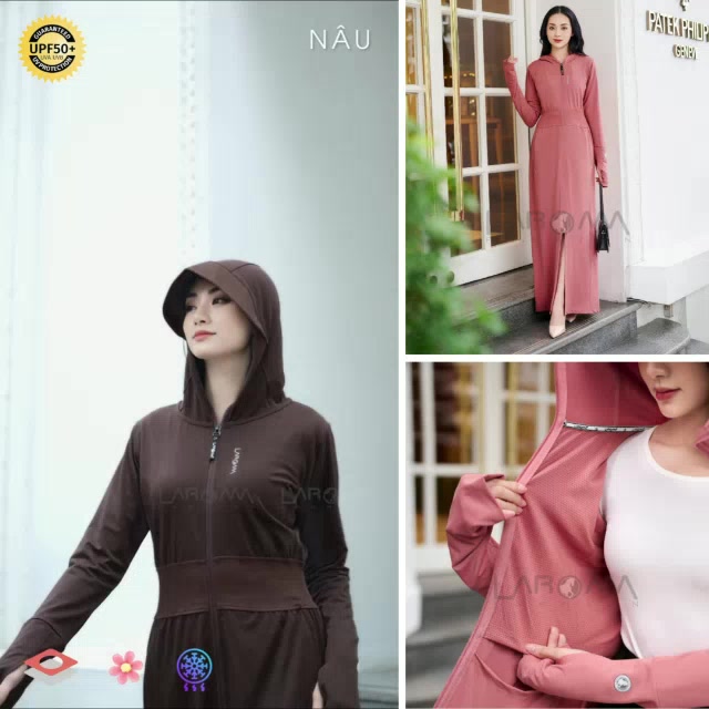 LAROMA Choàng chống nắng nữ 2 lớp UPF50+ | Làm mát | Vải thơm | Kháng khuẩn | BigBuy360 - bigbuy360.vn