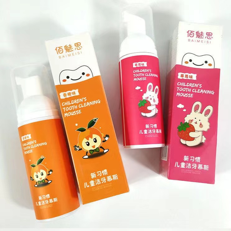 Kem đánh răng trẻ em em dạng bọt vị trái cây cho bé 1-12 tuổi