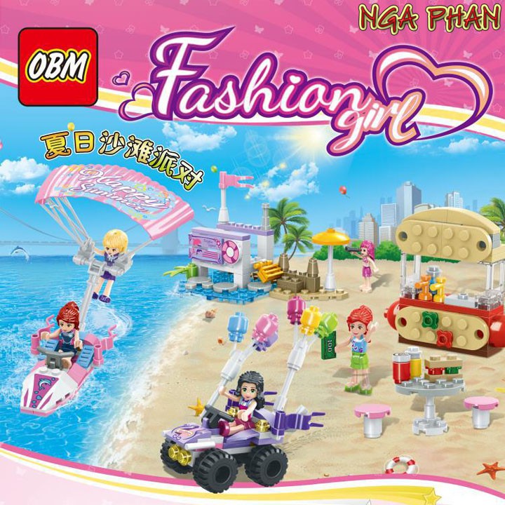 Bữa Tiệc Trên Bãi Biển Của Các Bạn Gái Friends Lego OBM Đồ Chơi Xếp Hình Lắp Ráp