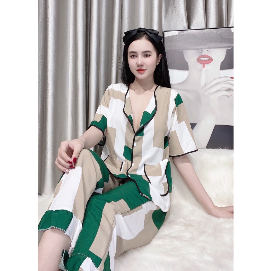 Đồ bộ mặc nhà cánh dơi hình hoa tiết siêu xinh thoáng mát