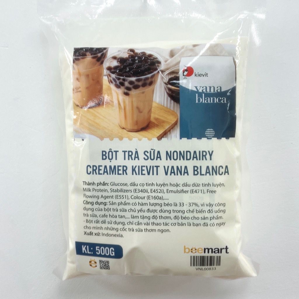 Bột trà sữa Nondairy Creamer Kievit Vana Blanca 500g (bột sữa Indo)