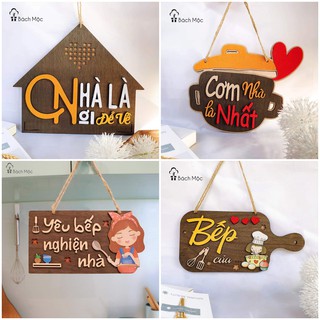 Bảng gỗ decor, bảng gỗ trang trí chủ đề gia đình, Nhà bếp nhiều mẫu