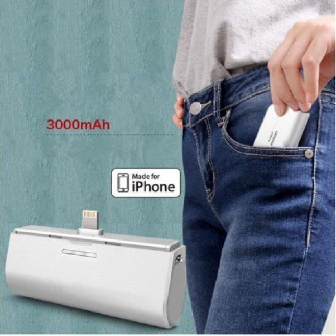 Mua ngay Pin Sạc Dự Phòng Power 3000mAh Dùng Cho Điện Thoại IPhone [Freeship 10k]