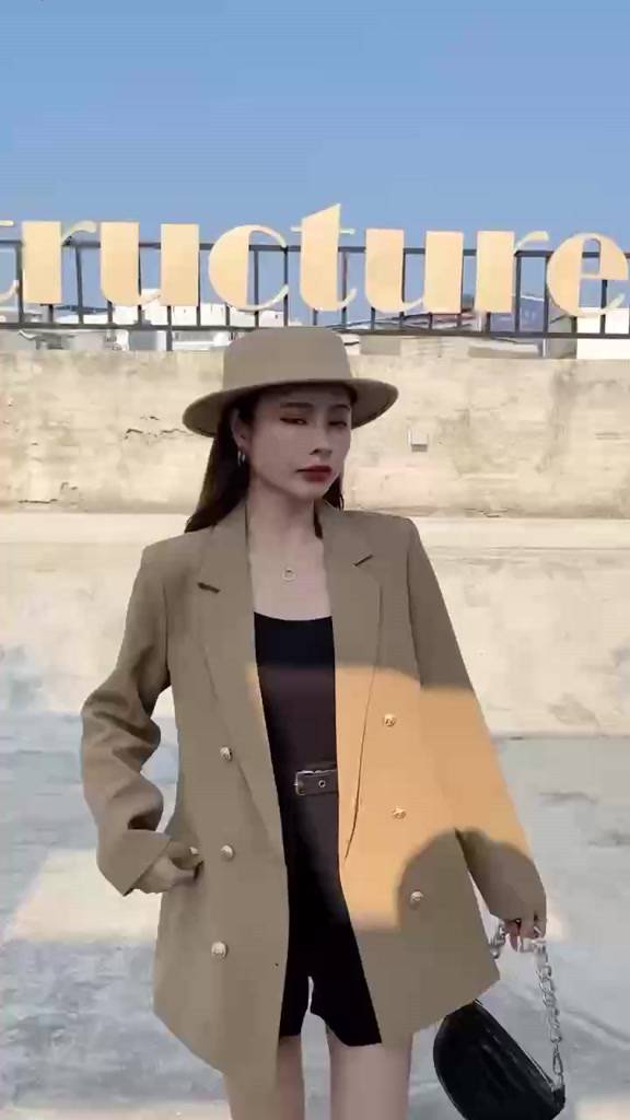 [ Sẵn -Ảnh thật ] Áo vest,Áo blazer form xuông vừa 6 khuy có size | BigBuy360 - bigbuy360.vn