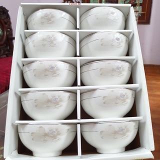 Bộ 10 chiếc bát hàng bát tràng cao cấp