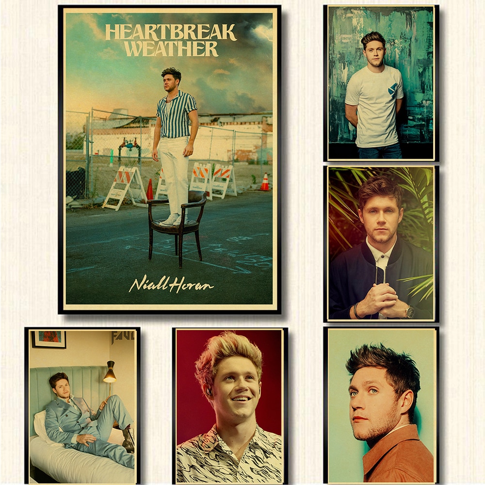 Một Hướng Thành Viên Ca Sĩ Niall Horan Retro Poster Giấy kraft In Hình Trong Suốt Phòng Thanh Nghệ T