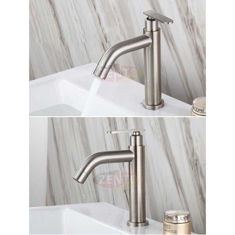 Vòi lavabo lạnh inox 304 ZENTO - SUS2114