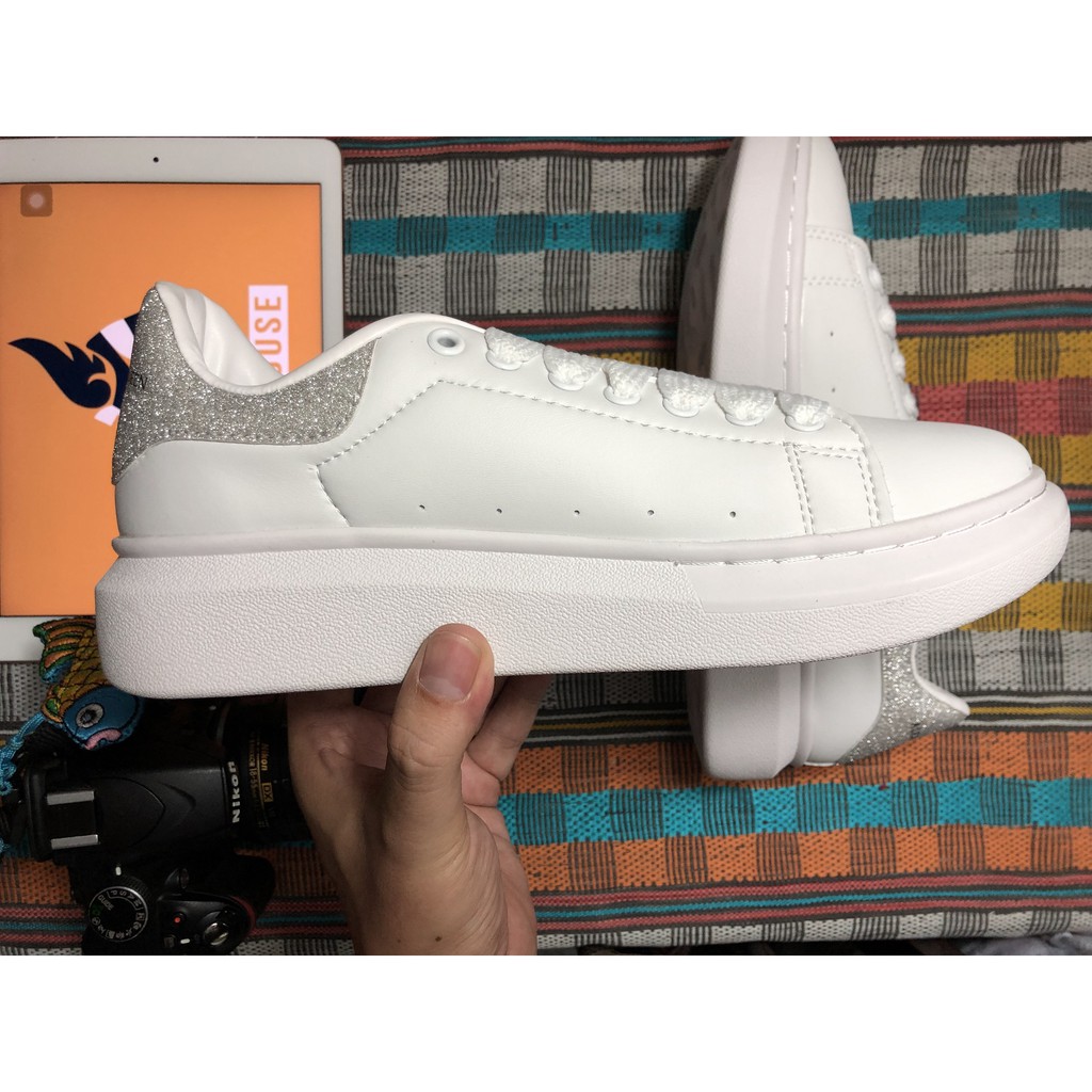 Giày MC QUEEN Nữ Xám Siêu Lấp Lánh