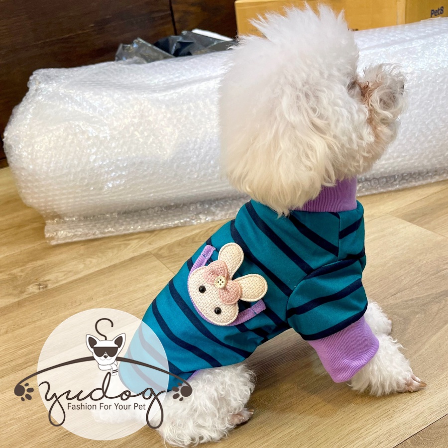 Áo có tay kèm phụ kiện thỏ gắn rời cho thú cưng chó mèo yudog
