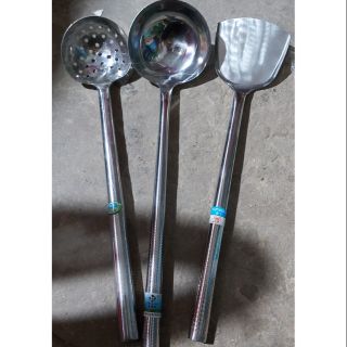 Sét 3 thìa vá muôi thủng loại to