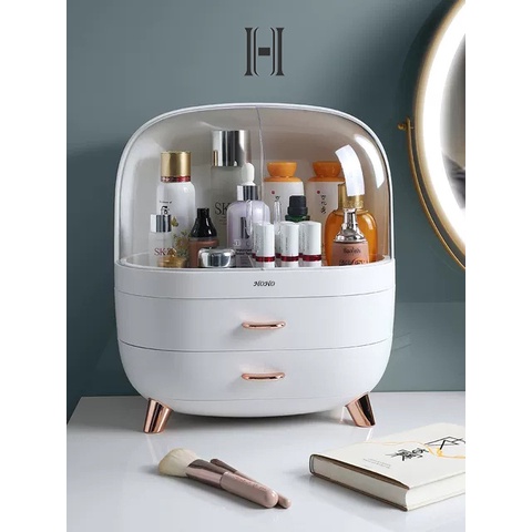 Kệ để mỹ phẩm đựng đồ trang điểm HOHO cao cấp , hộp để bàn