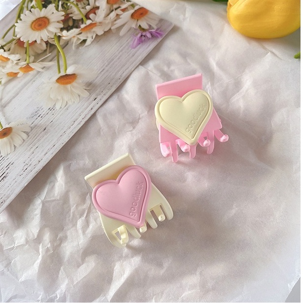 ❤ Kẹp tóc hình trái tim nhiều màu nhiều kiểu xinh xắn phong cách Hàn Quốc KM5