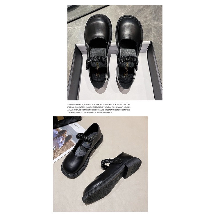 Giày Búp Bê Vintage - Giày Lolita Tiểu Thư Quai Bèo Nhúm Dây Phong Cách Ulzzang Hàn Quốc HQ 220