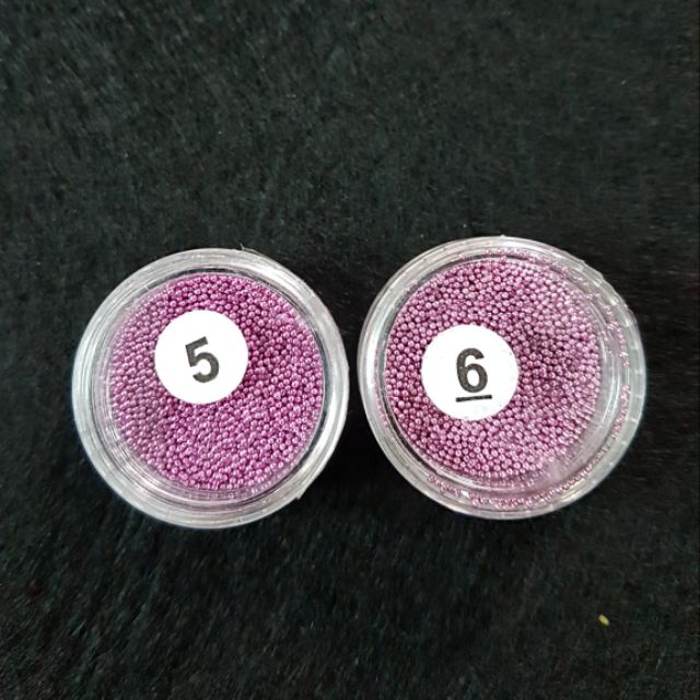 Hạt thủy tinh màu trang trí móng - resin