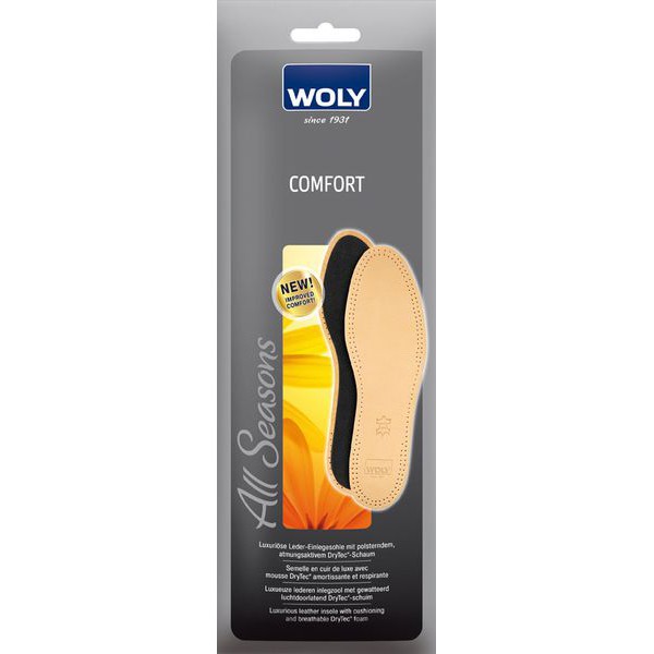 Lót giày da mộc khử mùi - Woly Comfort - NK Đức