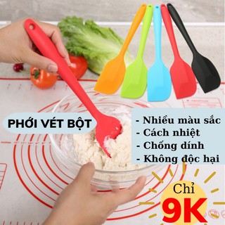 Phới trộn bột làm bánh phới dẹt silicon đánh bột su..home