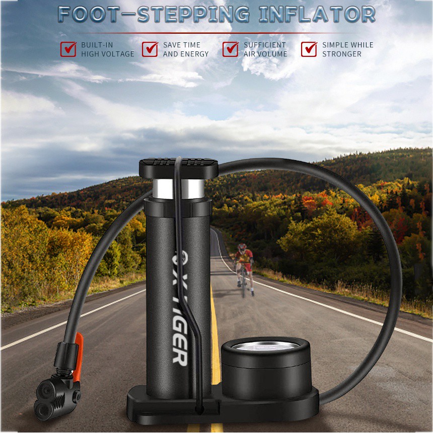 Bơm Xe Đạp X-TIGER Mini Van Presta &amp; Schrader Di Động Tiện Dụng