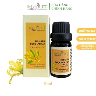 Tinh dầu ngọc lan tây Ylang ylang Tinh Dầu 100 xông thơm phòng, massage, xông mặt dưỡng da lọ 10ml