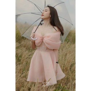 ✨ Đầm xòe trễ vai pha lê✨ HÌNH THẬT