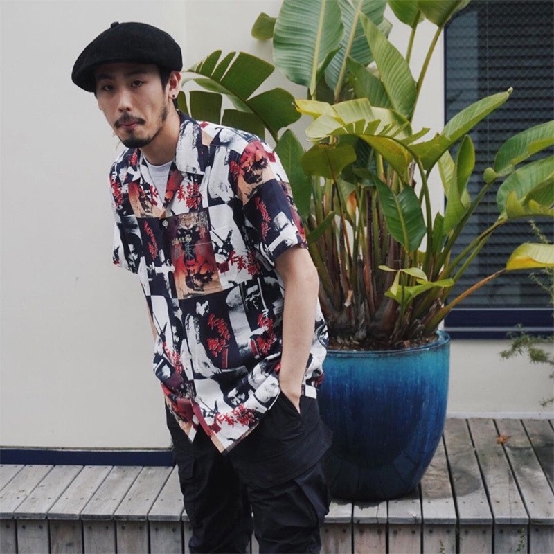 Áo Thun Tay Ngắn In Hình WACKO MARIA Plus Size Cho Nam Và Nữ