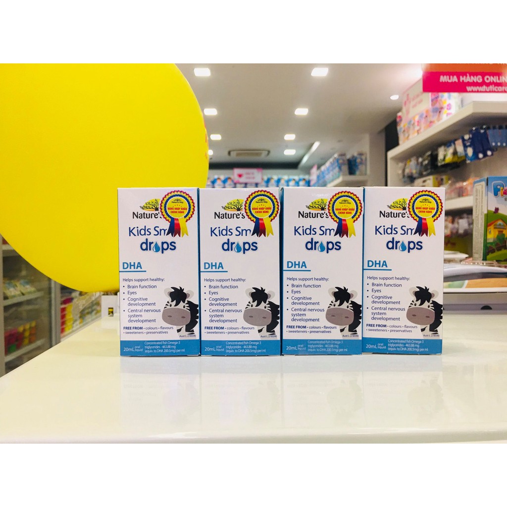 DHA Nature’s Way Kids Smart Drops DHA - Hỗ trợ phát triển trí não, Trẻ thông minh hơn