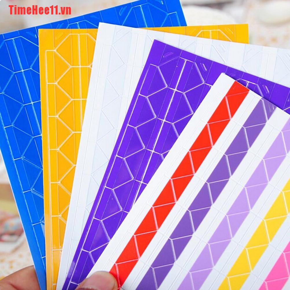 【TimeHee11】1sheet/102pcs  Self-adhesive Photo Corner Stickers scrapbook albu