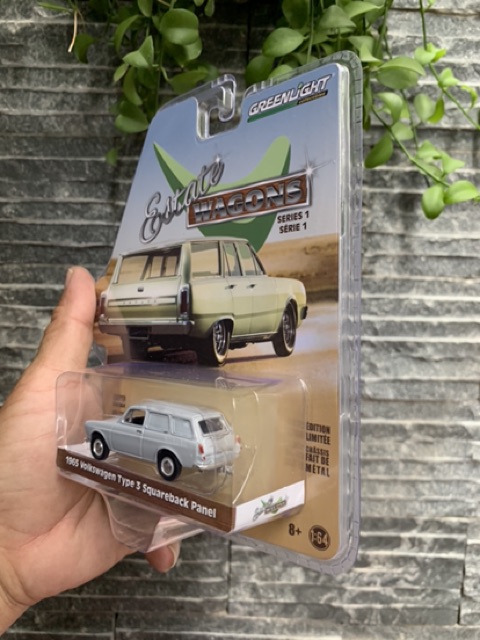 Greenlight - 1965 VolkswagenType 3 Panel - xe mô hình tỉ lệ 1/64