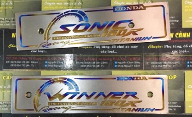 Bản tên xe máy titanium