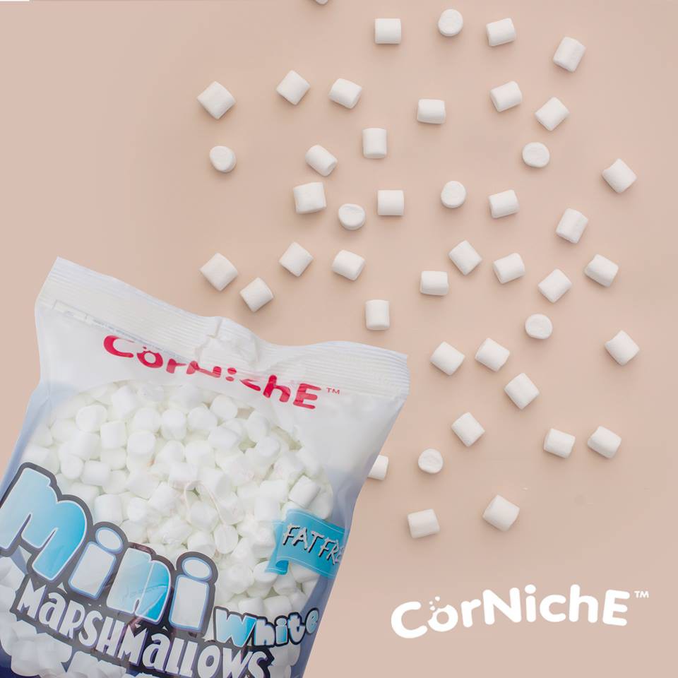 Kẹo Dẻo CorNichE Marshmallow Mini White trắng 200g - Kẹo Xốp