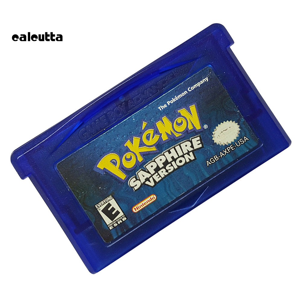 ✡YXPJ✡Classic Pokemon Sapphire Game Cartridge Card for NS GBA Gameboy Advance