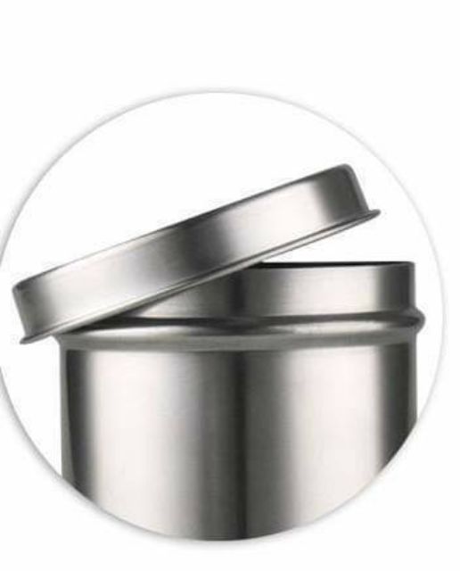 Hũ inox đựng bông ( Hộp Bông y tế )