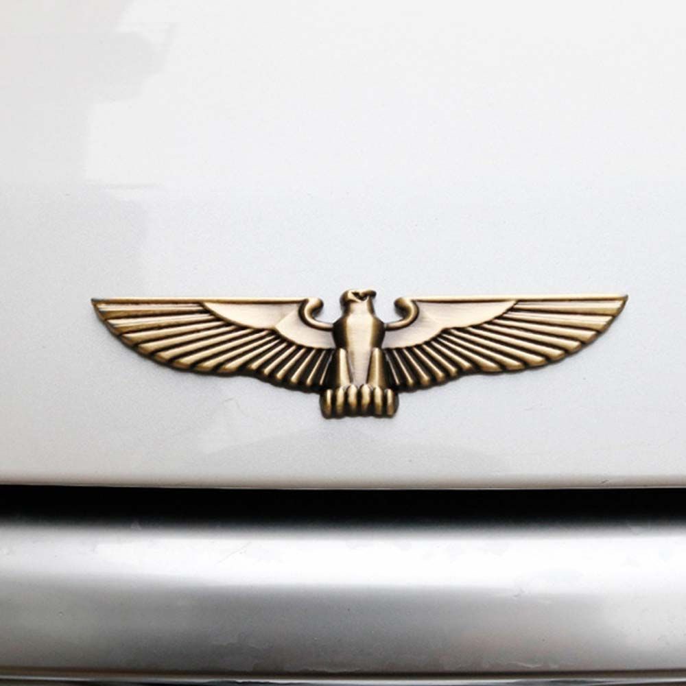 Miếng dán trang trí xe hơi tự dính hình chim đại bàng 3D bằng hợp kim kẽm nhiều màu sắc chống thấm nước