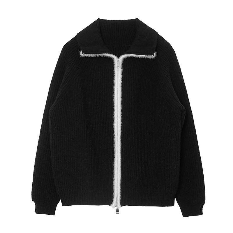 Áo Khoác Len Khóa Kéo Đôi Phong Cách Mới Mùa Xuân 2022