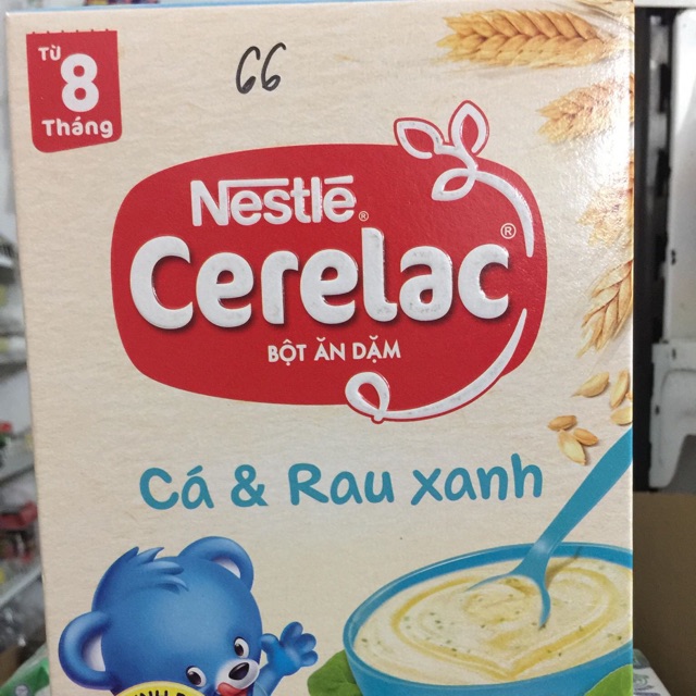 BỘT ĂN DẶM NESTLE CERELAC CÁ VÀ RAU XANH 200g