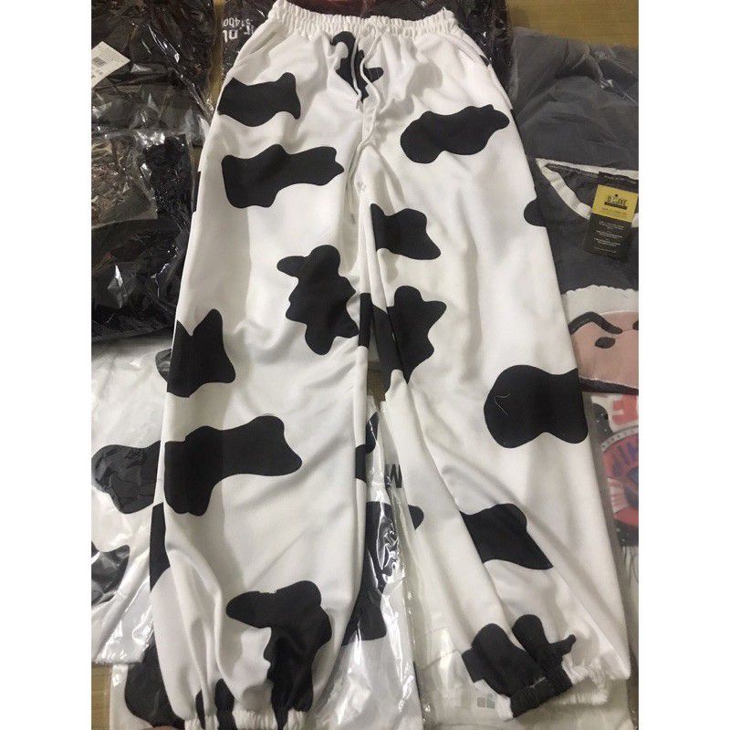 Quần bò sữa bo chun dáng dài