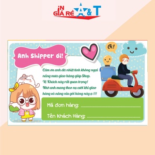 (HÀNG SALE SỐC)  COMBO 100 Tem dán cảm ơn shipper, NHÃN DÁN CÁM ƠN SHIPPER-1